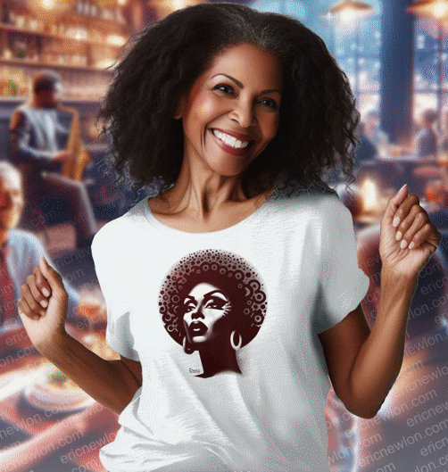 The Sultana of the Sands T Shirt design of classy and elegant women of Jazz available in different colors.